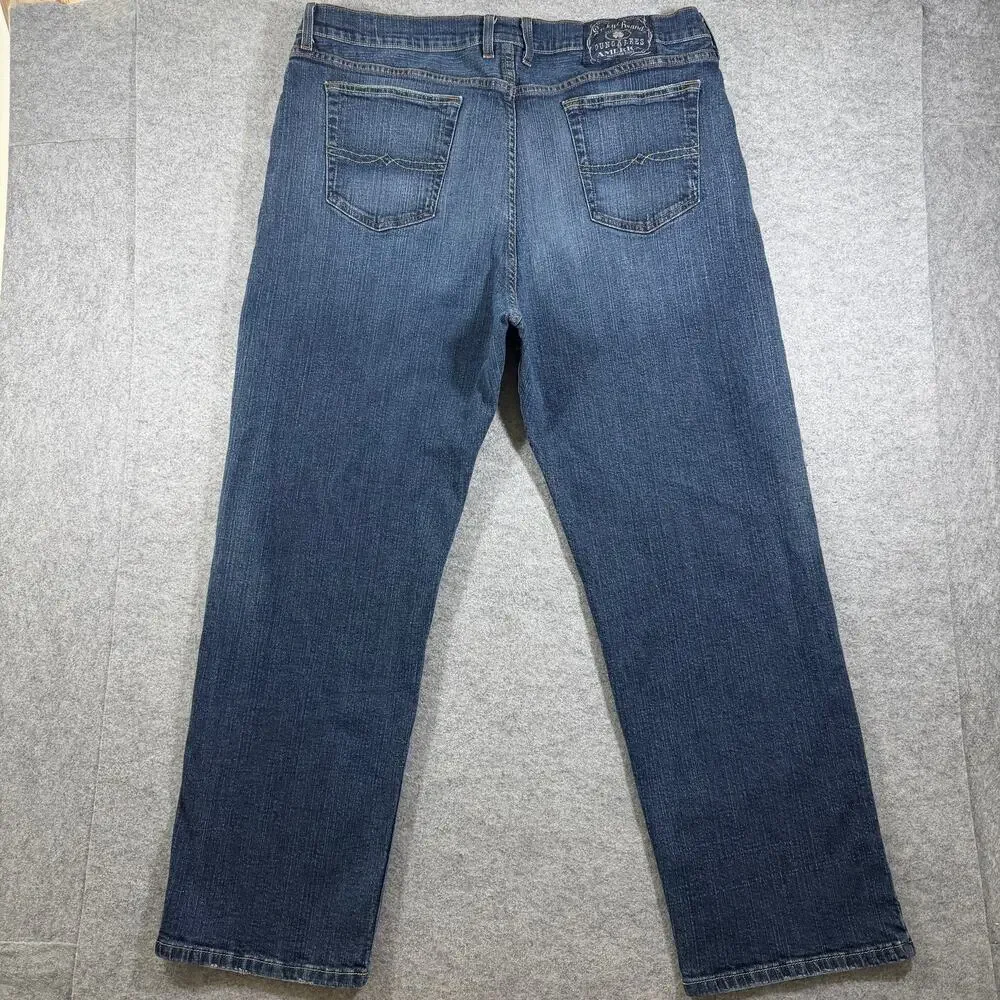 Vintage Y2K Lucky Brand Jeans Mens 38 Short Dark Wash Loose Fit Stretch Denim